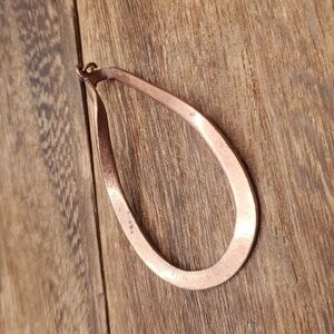 Rose gold tone‎ equestrian ribbon pendant openwork